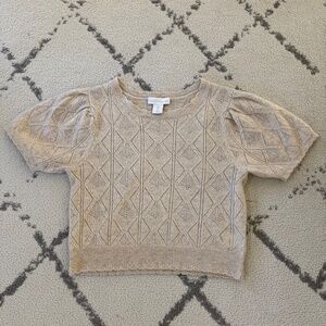Cream Knit Top- House of Harlowe 1960